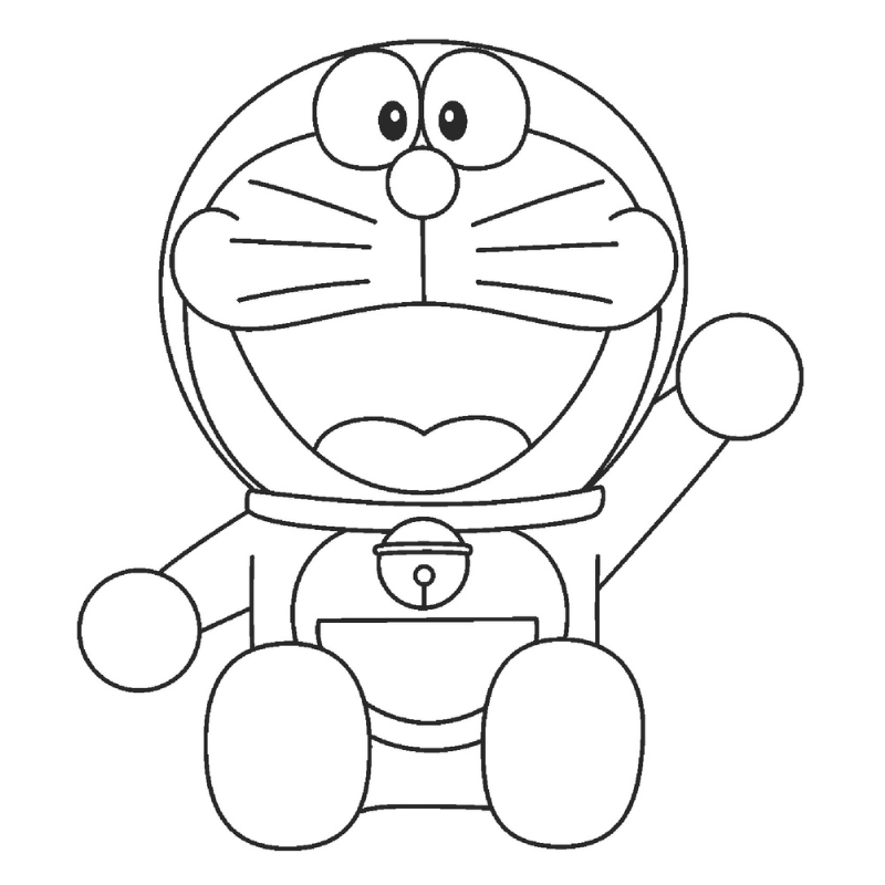 Sắc Màu Đáng Yêu Tranh Tô Màu Doraemon Cute và Cuốn Hút