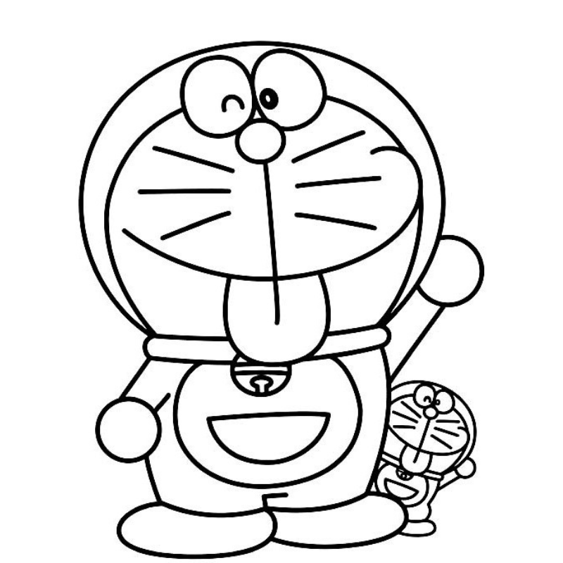 Tô Màu Doraemon với Phong Cách Cute