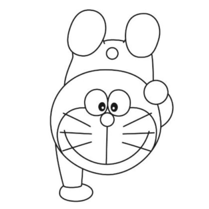 Tranh Tô Màu Doraemon Cute Cuốn Hút