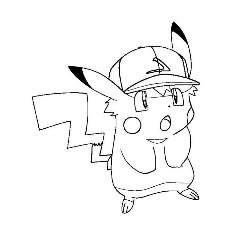 Tranh Tô Màu Pokemon Pikachu Đẹp Nhất 2024